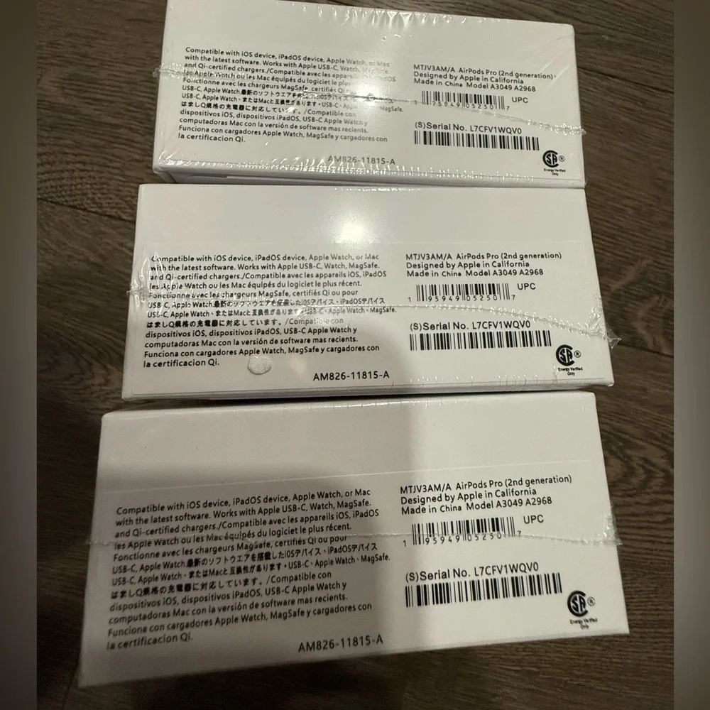 Apple AirPods Pro (2nd generation) White Wireless Earbuds. NIB. Authentic.1 pair